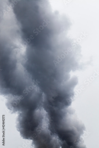 gray clouds and dark gray smoke © rsooll