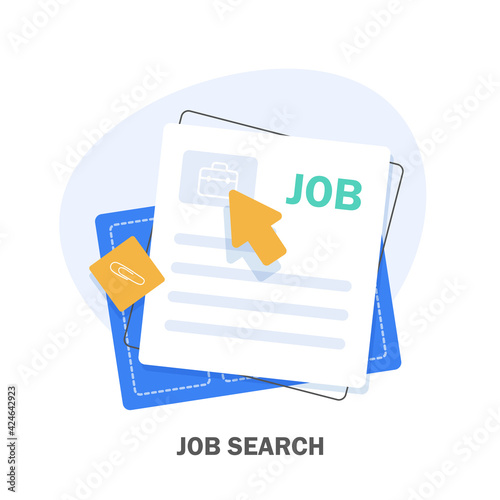 job search,Modern flat business recruiters illustration