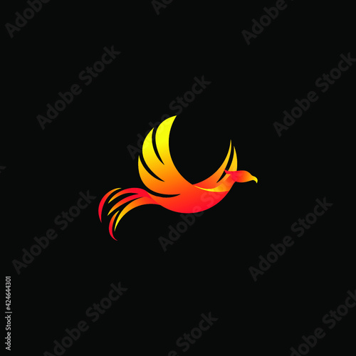 Luxury Phoenix Logo Concept Stock Vector illustration
