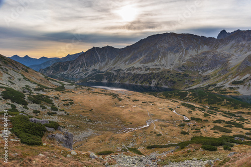 Autumn morning landscapes in the Polish High Tatras