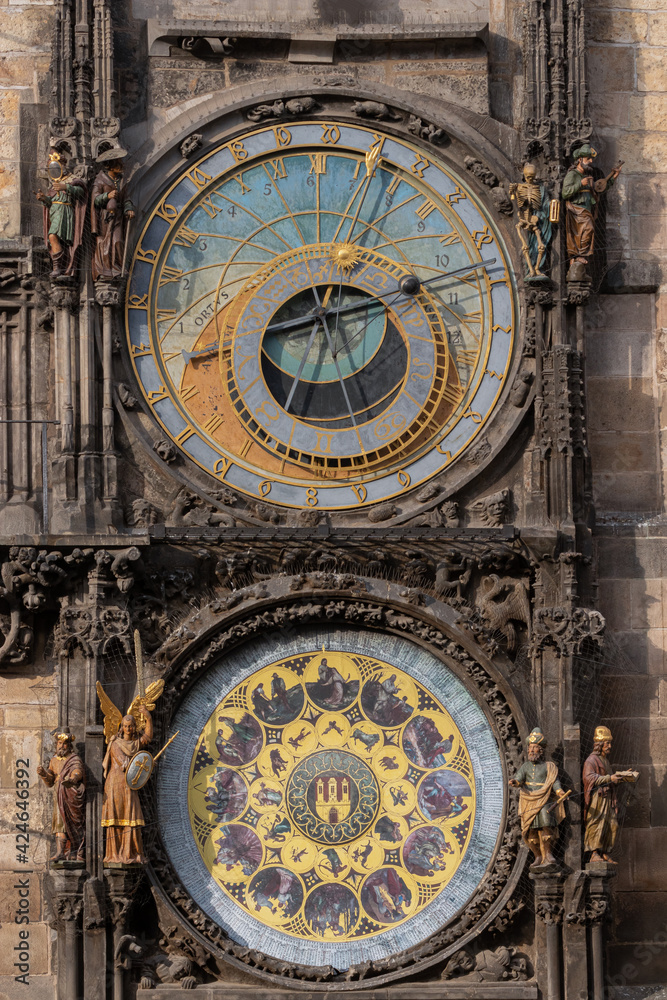 astronomische Uhr, Prager Rathausuhr