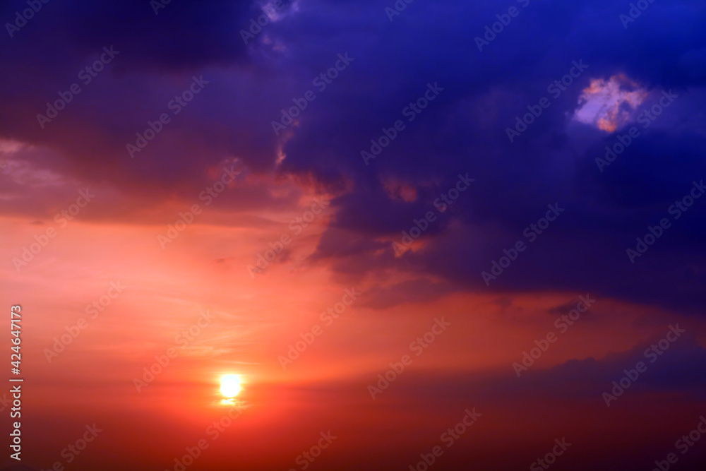 purple orange yellow red silhouette sky in sunset back on the cloud purple orange yellow red silhouette sky in sunset back on the cloud