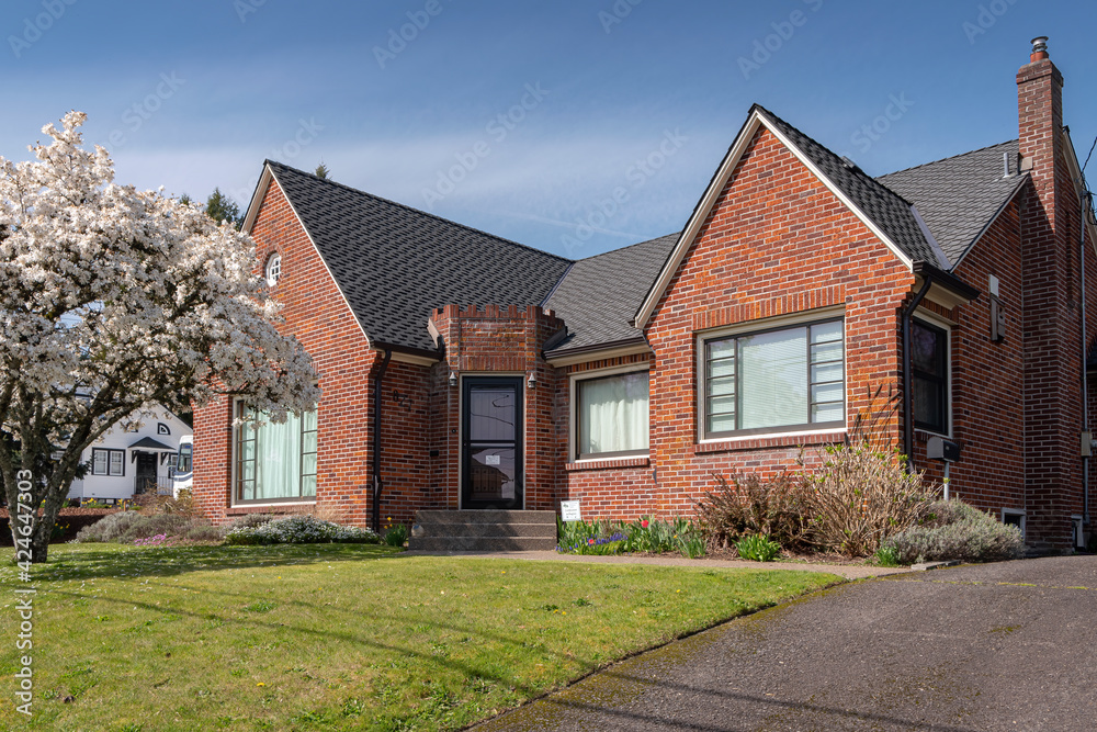 Family home in a neighborhood Gresham Oregon. Family home in a neighborhood Gresham Oregon.