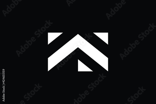 WS logo letter design on luxury background. SW logo monogram initials letter concept. WS icon logo design. SW elegant and Professional letter icon design on black background. W S SW WS