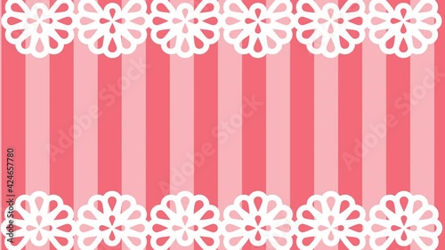 レースストライプ背景素材