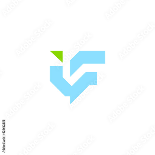 FI logo design vector sign