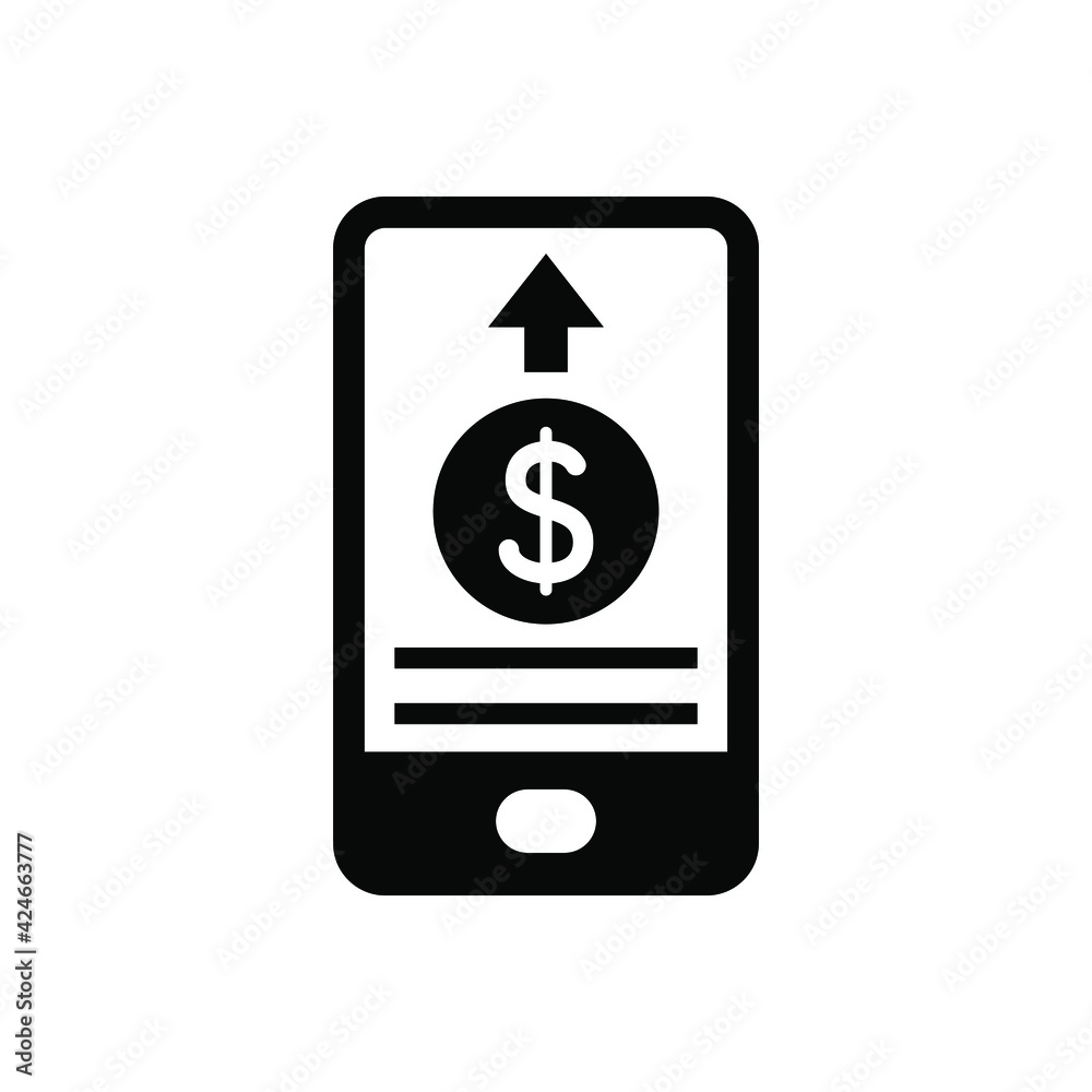 Mobile money withdrawal icon Mobile money withdrawal icon