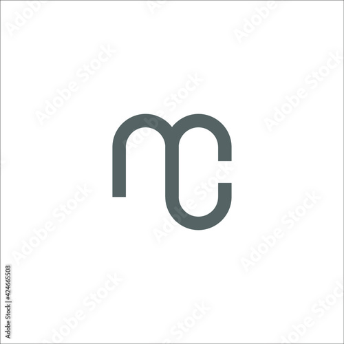 letter MC logo design 
