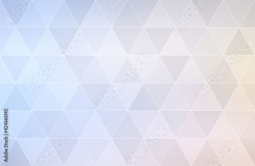 Pastel blue pink triangles mosic background abstract illustration. Geometric pattern.