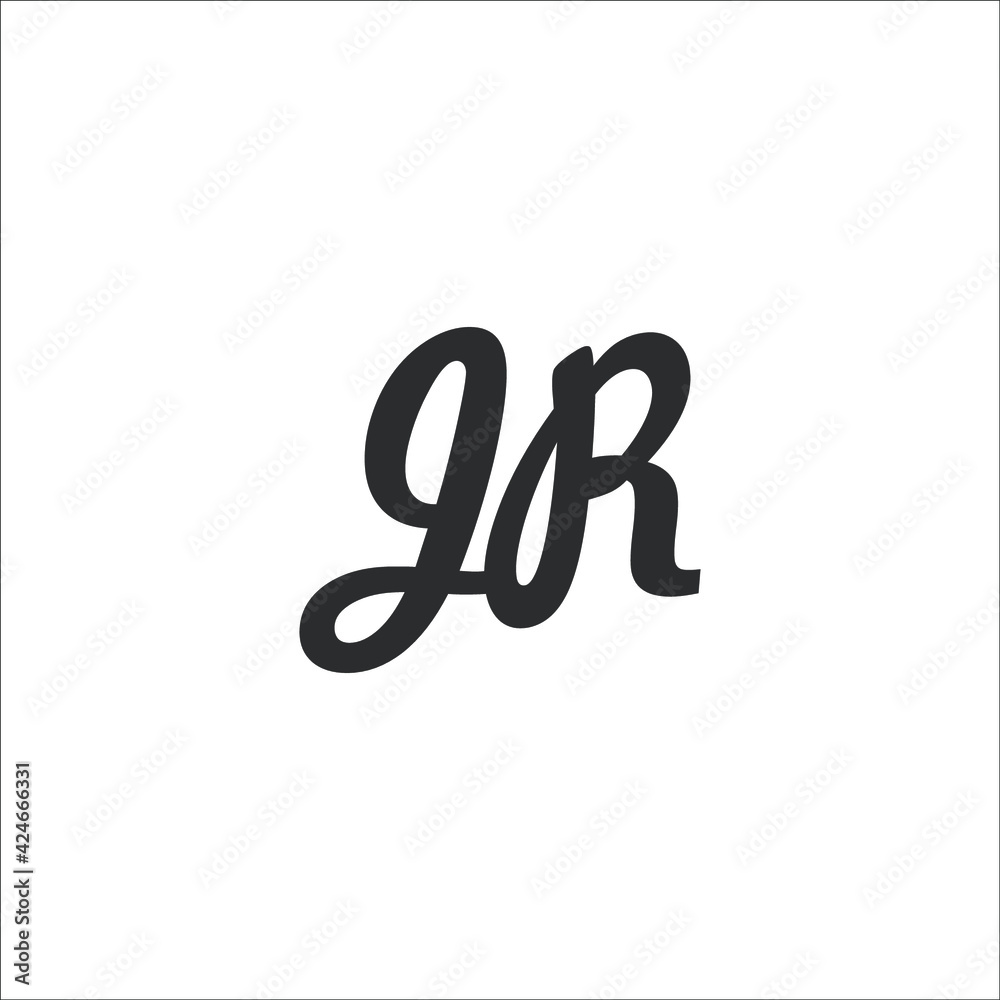 JR logo design vector sign JR logo design vector sign