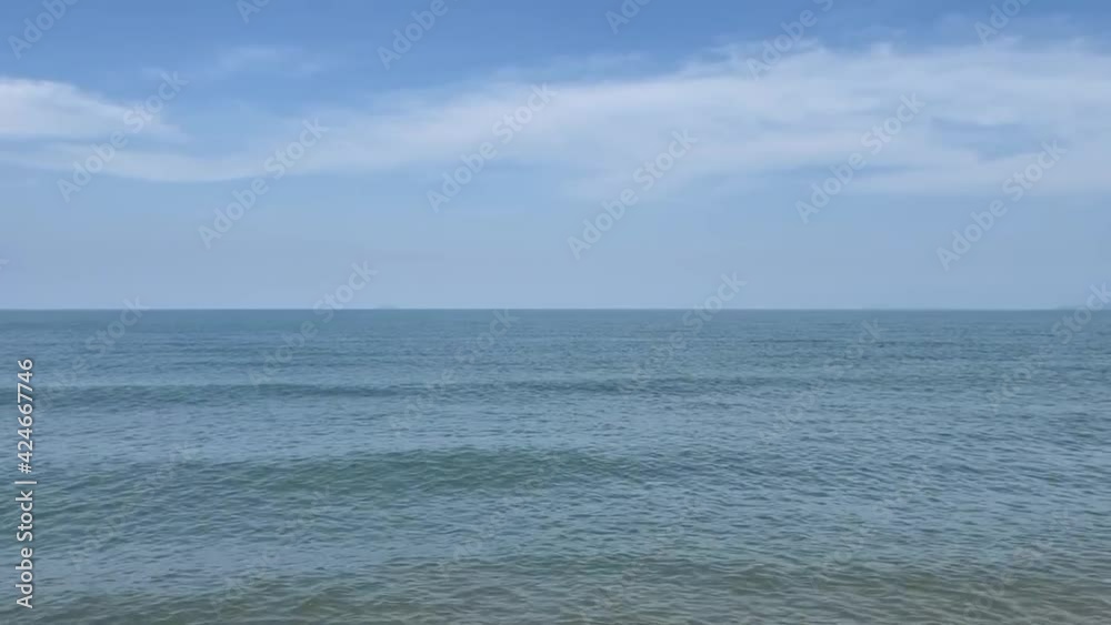 Moving surface and waves of sea Moving surface and waves of sea