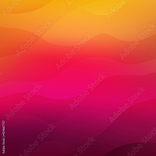 Bright Dinamic Background With Line With Gradient Mesh, Vector Illustration