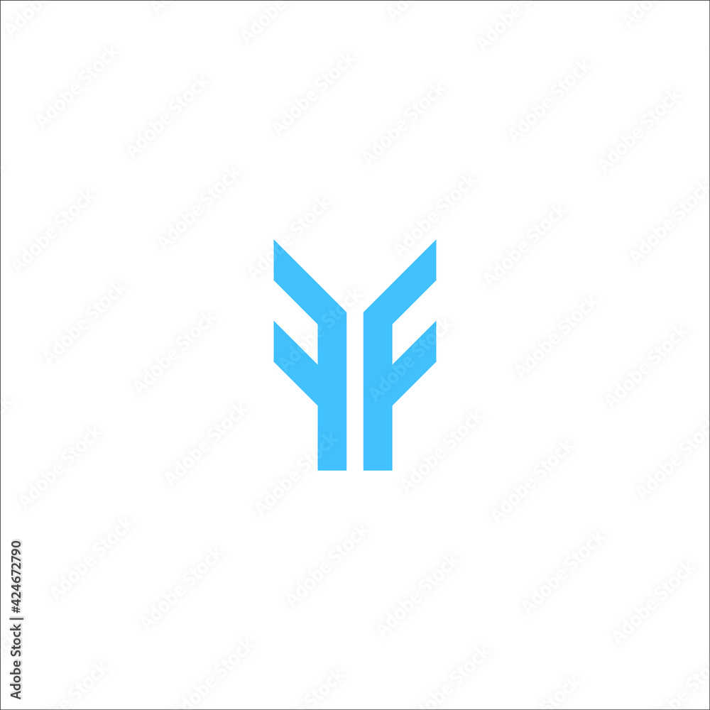 letter FF logo design vector sign letter FF logo design vector sign