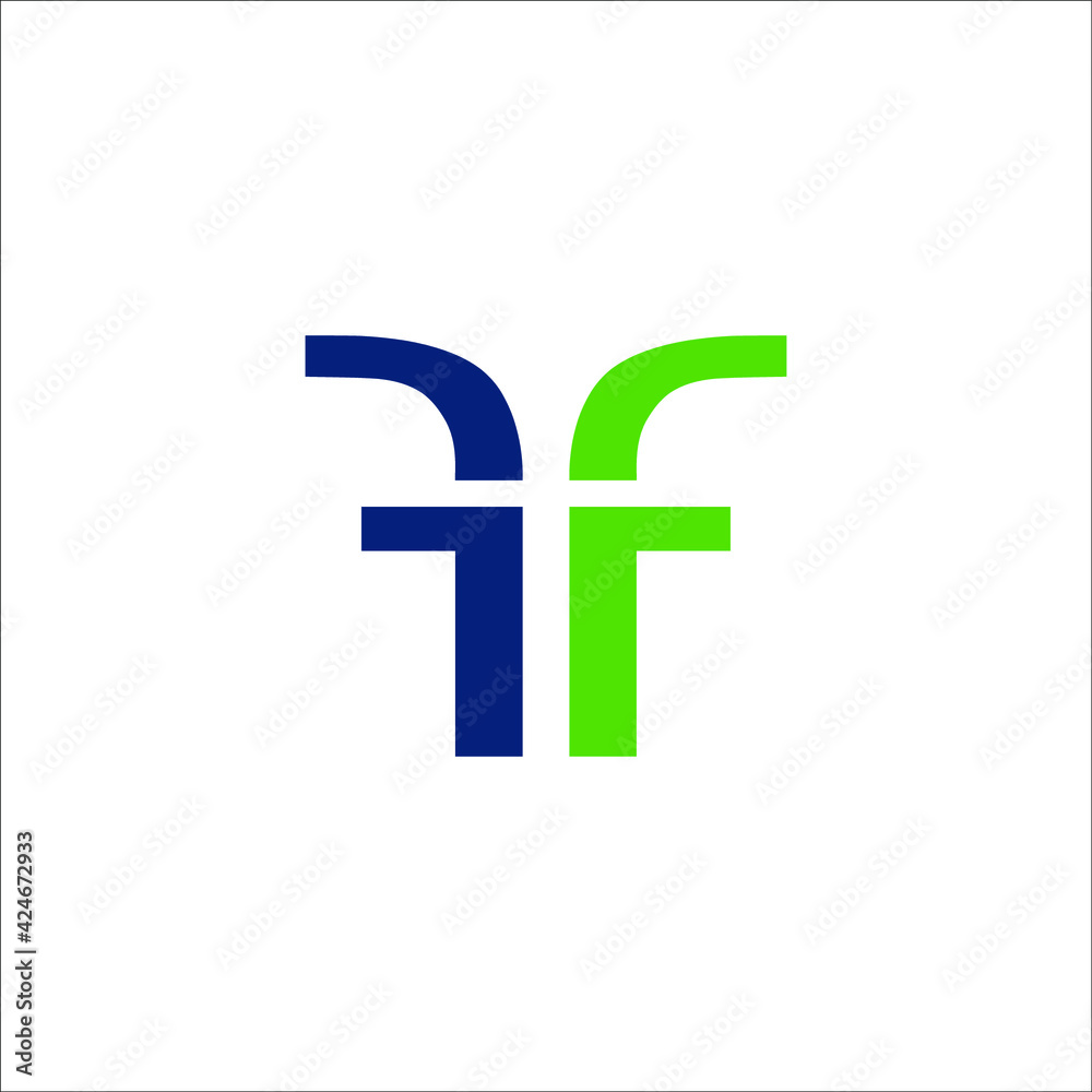 Fototapeta premium letter FF logo design vector sign