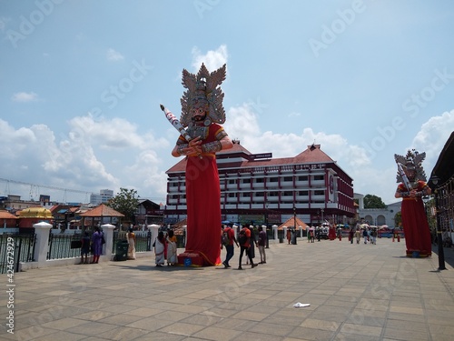 Bheema statue situated at Padmanabha swamy temple Thiruvananthapuram Kerala