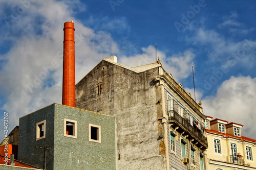 Old abandoned factory in Lisbon