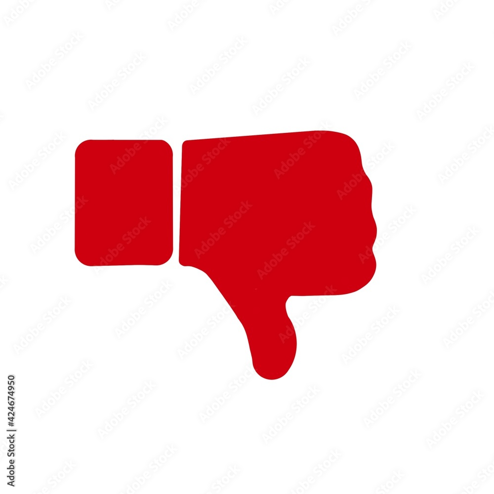 red thumb bubble