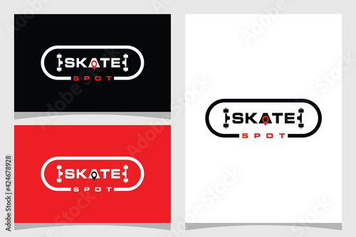 skateboard, location, logo design inspiration