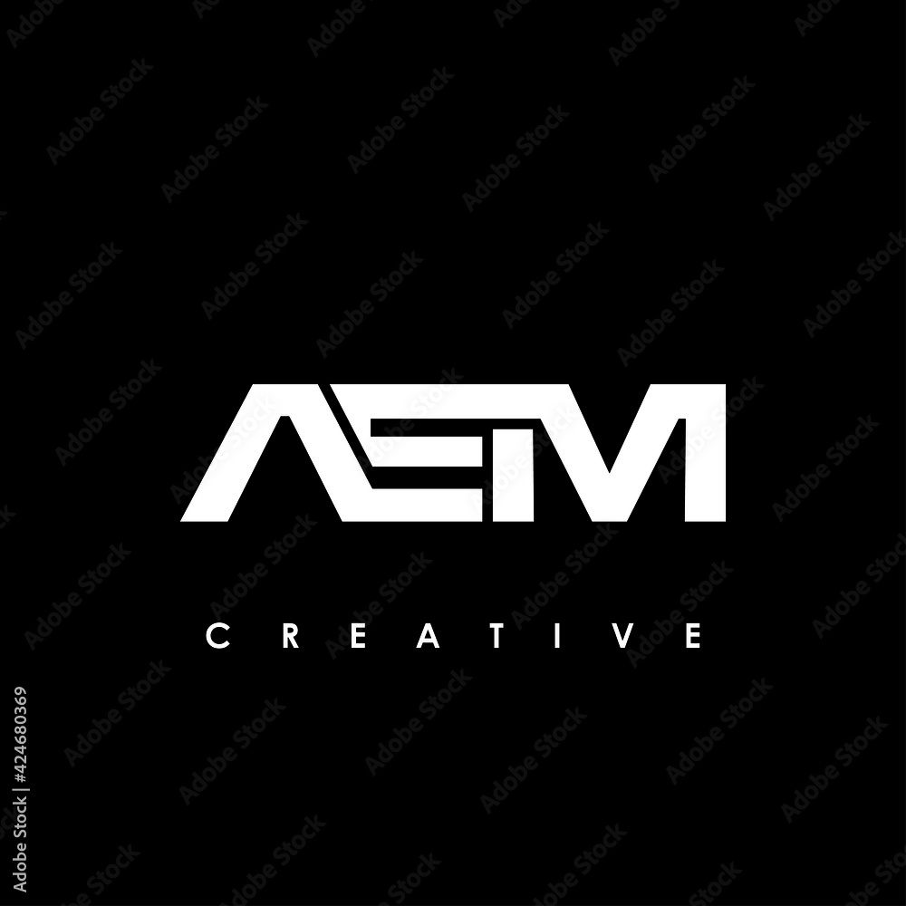 AEM Letter Initial Logo Design Template Vector Illustration