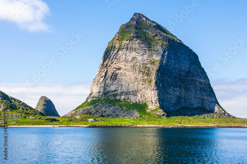 Traenstaven at the Sanna island in Norway photo