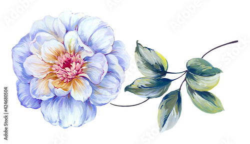 Flowers watercolor illustration. Manual composition.Design for cover, fabric, textile, wrapping paper .