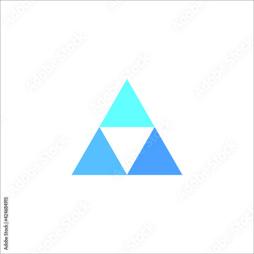 triangle logo design vector sign