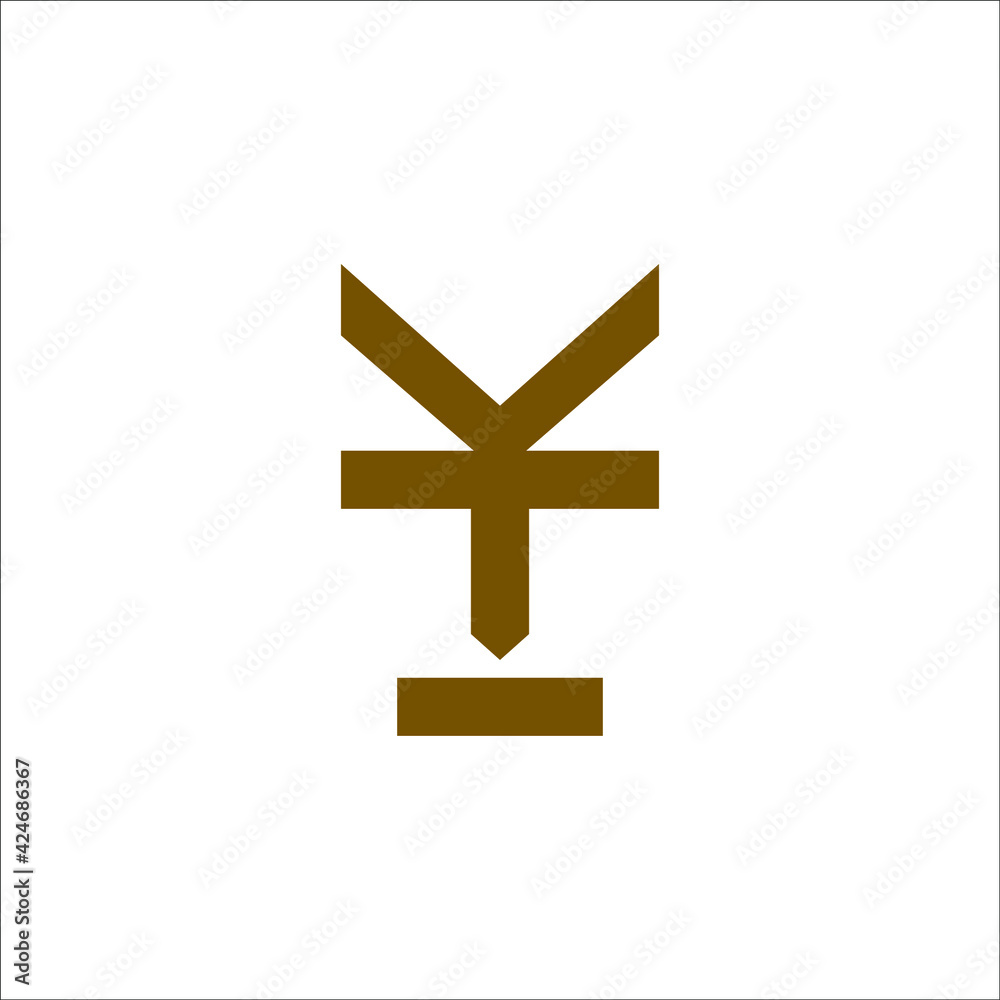 Obraz premium YT logo design vector sign