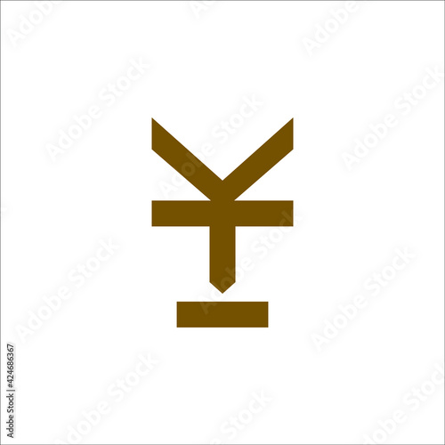YT logo design vector sign