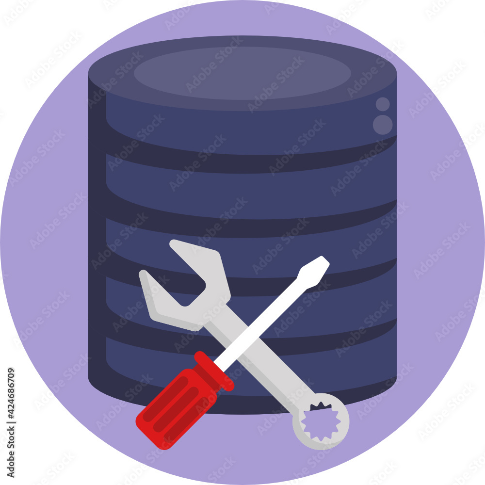 Server Icon. Database Icon. Vector Illustration Server Icon. Database Icon. Vector Illustration