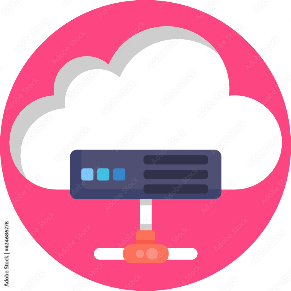 Server Icon. Database Icon. Vector Illustration Server Icon. Database Icon. Vector Illustration