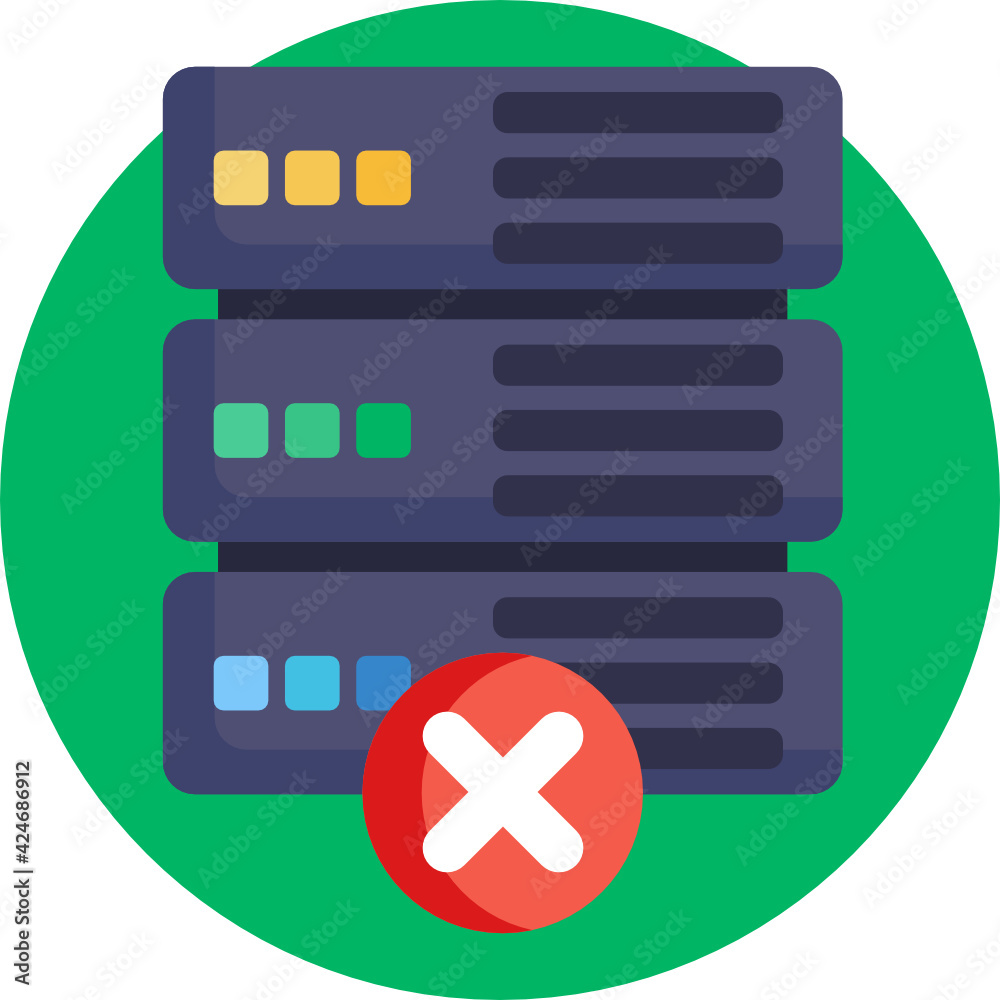 Server Icon. Database Icon. Vector Illustration Server Icon. Database Icon. Vector Illustration