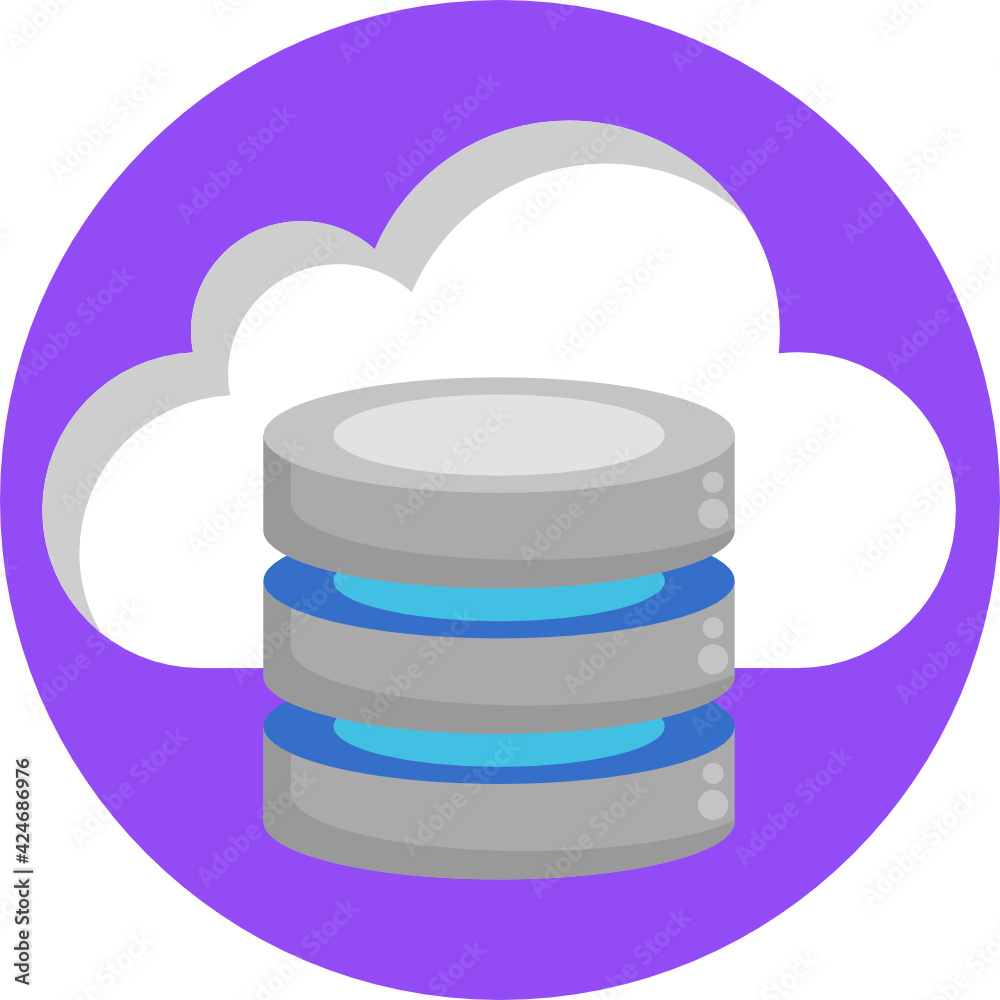 Server Icon. Database Icon. Vector Illustration Server Icon. Database Icon. Vector Illustration