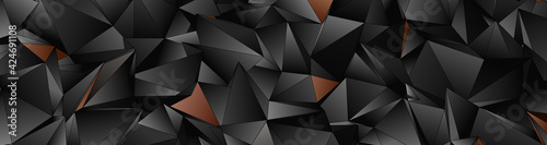 3d Triangles, abstract background. Design wallpaper.