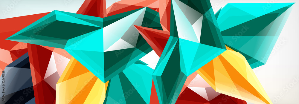 Vector 3d triangles and pyramids abstract background for business or technology presentations, internet posters or web brochure covers Vector 3d triangles and pyramids abstract background for business or technology presentations, internet posters or web brochure covers