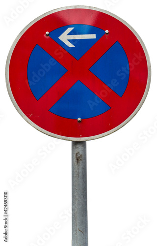 road sign stop is prohibited on white background © Kunz Husum