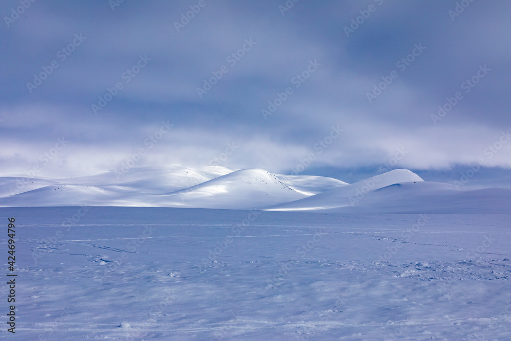landscape with snow covered mountains landscape with snow covered mountains