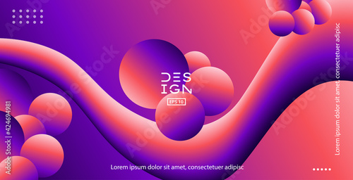 Colorful geometric background.  Visual Supply Company background for gift card, Poster on wall poster template, landing page,banner. vecroe EPS 10