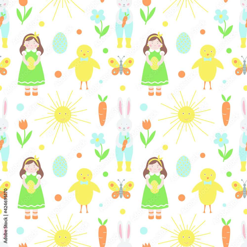 Easter Seamless Pattern Easter Seamless Pattern