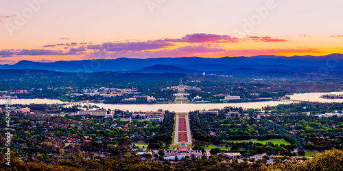 View of Australian Capital onMount Ainslie