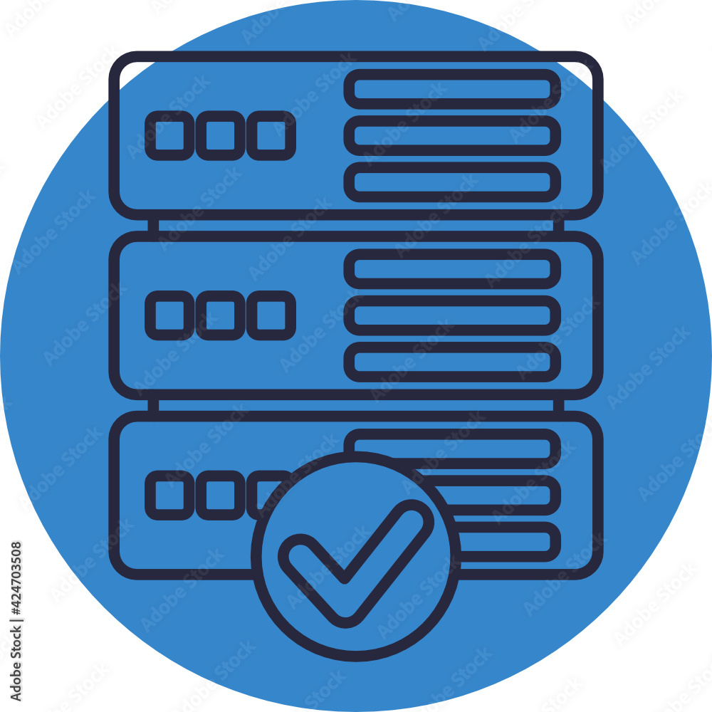 Server Icon. Database Icon. Vector Illustration Server Icon. Database Icon. Vector Illustration