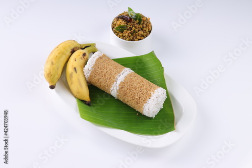 Wheat puttu _healthy kerala breakfast photo