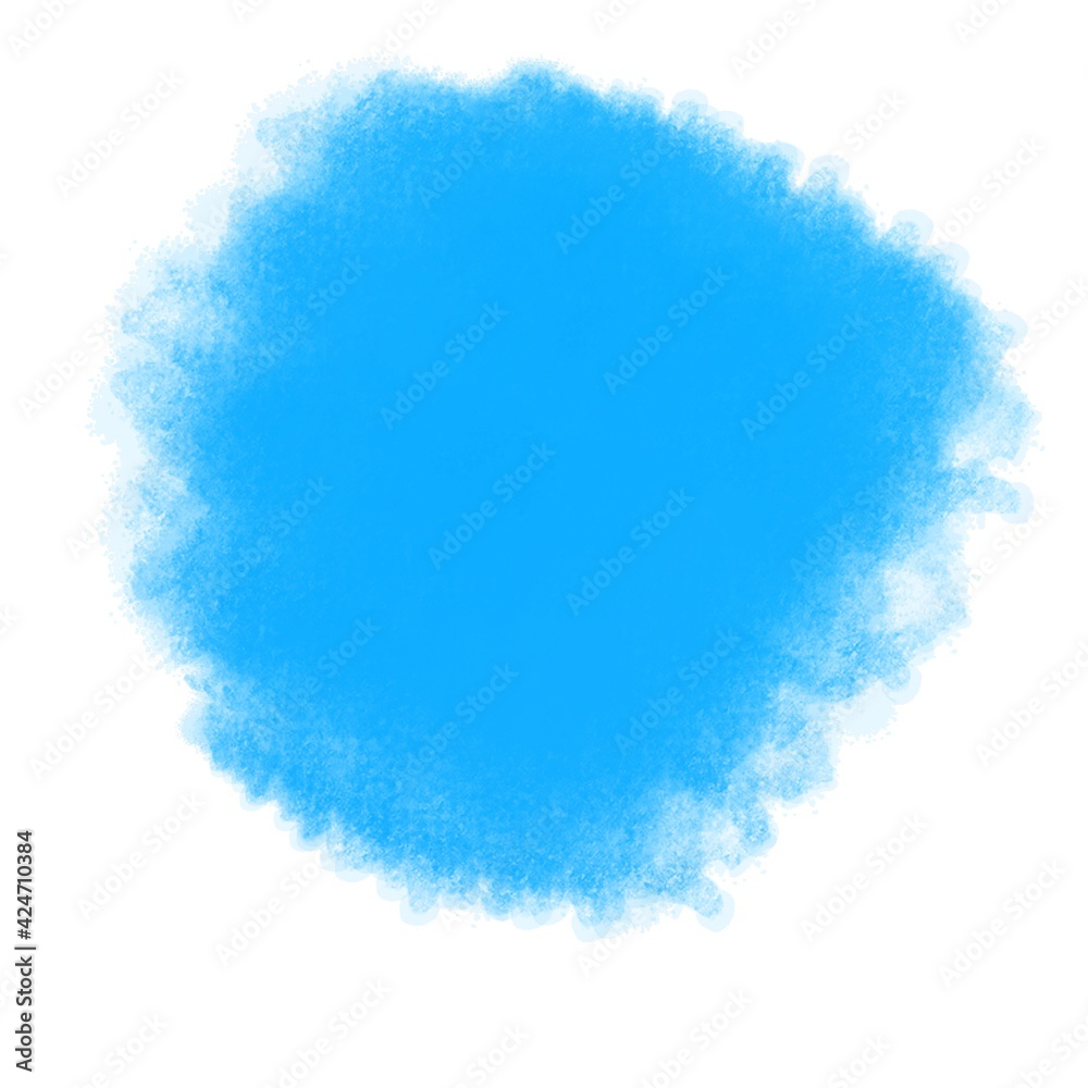 Blue watercolor background texture. Bitmap illustration