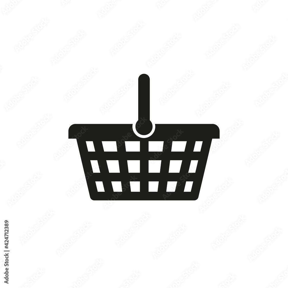 Shopping cart icon. Simple vector illustration on a white background Shopping cart icon. Simple vector illustration on a white background