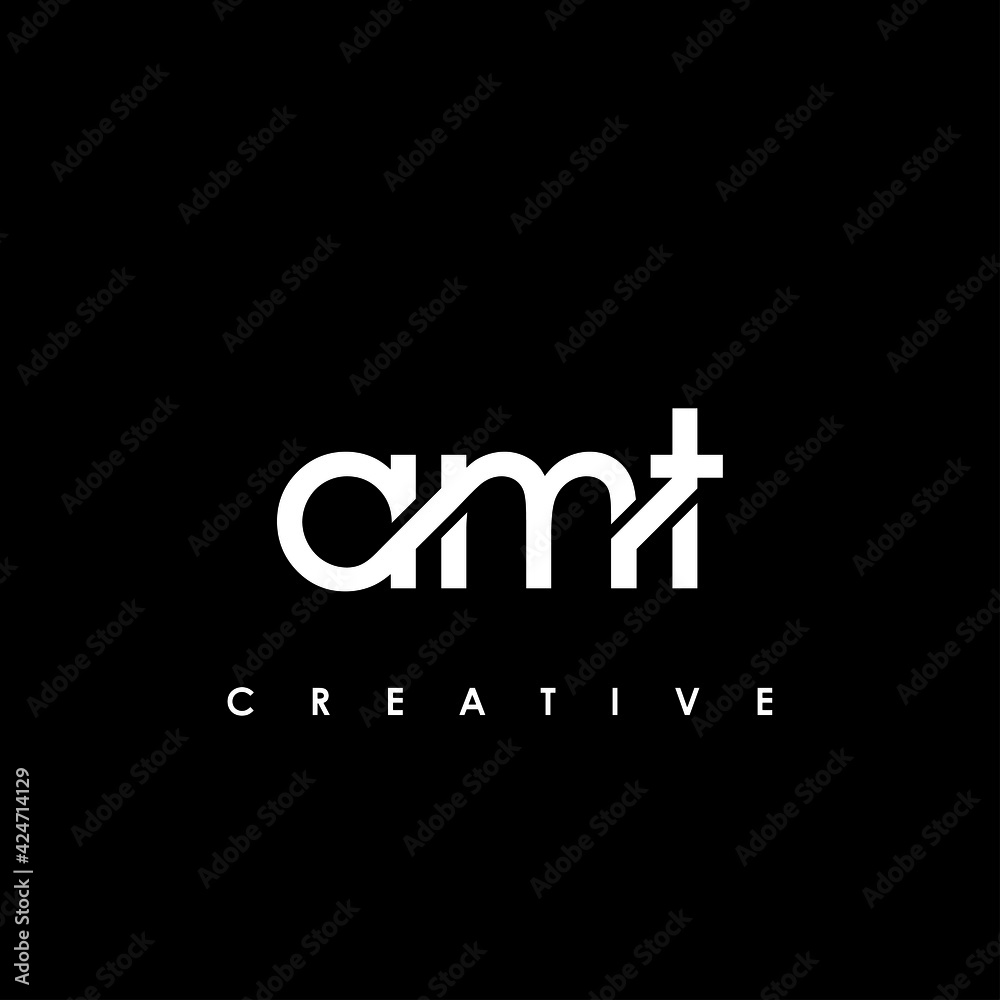 AMT Letter Initial Logo Design Template Vector Illustration