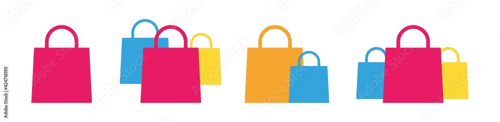 Bag shopping vector icons set. Retail vector symbol. Package vector icon isolated on white background.
Bag shopping vector icons set. Retail vector symbol. Package vector icon isolated on white background.
