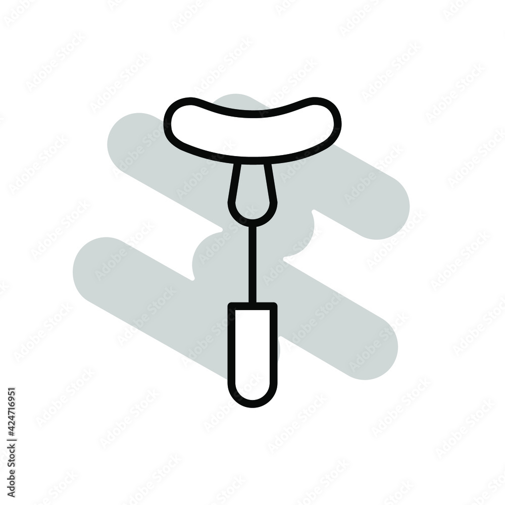 Illustration Vector graphic of fork bbq icon Illustration Vector graphic of fork bbq icon