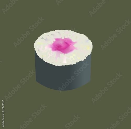 Sushi, isolated on background