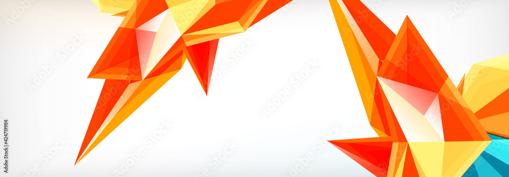 Vector 3d triangles and pyramids abstract background for business or technology presentations, internet posters or web brochure covers Vector 3d triangles and pyramids abstract background for business or technology presentations, internet posters or web brochure covers