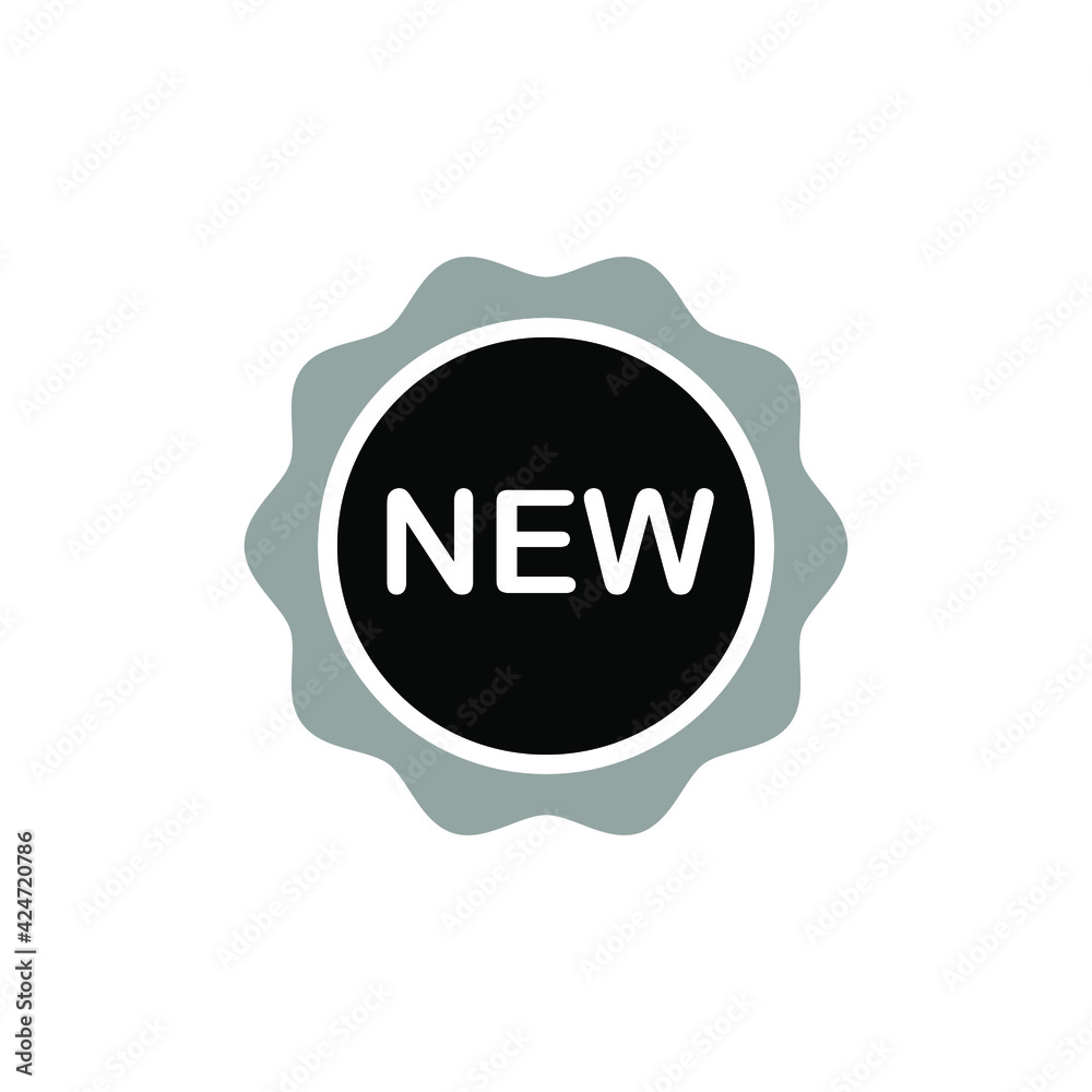 Illustration Vector graphic of new label icon Illustration Vector graphic of new label icon