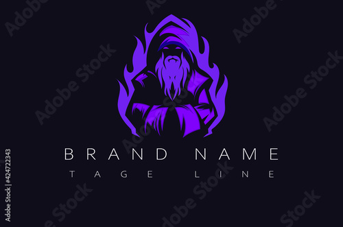 Wizard bring magic game logo . Wizard Card logo. Wizard Team e-Sport Logo